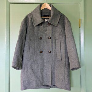Authentic Isabel Marant Grey Wool Cashmere Coat Size 0 Designer Winter Outerwear